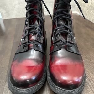John Fluevog 8 Eye Combat Boots 7th Heaven Sole Women’s Size 10